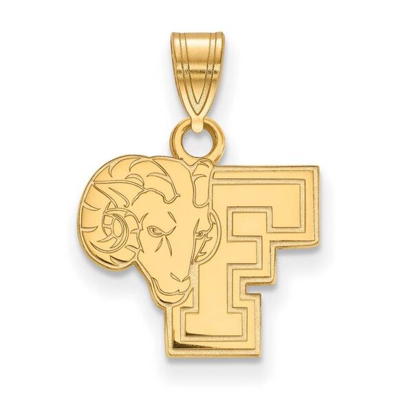 10k Yellow Gold Fordham U Small Pendant